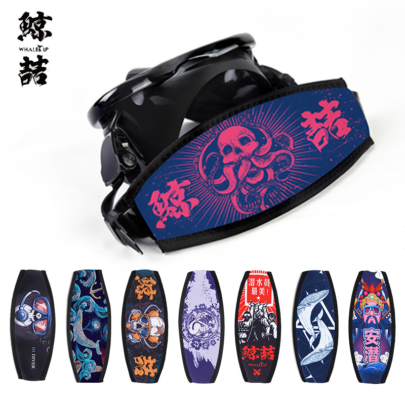 WHALE UP whale Zhe 3MM bifacial diving mirror with original diver element pattern