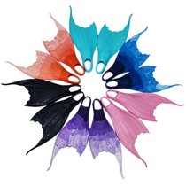 New mermaid bi-fin snorkeling supplies adult swimming training fins professional diving short fins 36 to 38 sizes
