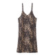 Shiyou leopard print suspender skirt spring and summer new style V-neck loose retro all-match split mid-length dress