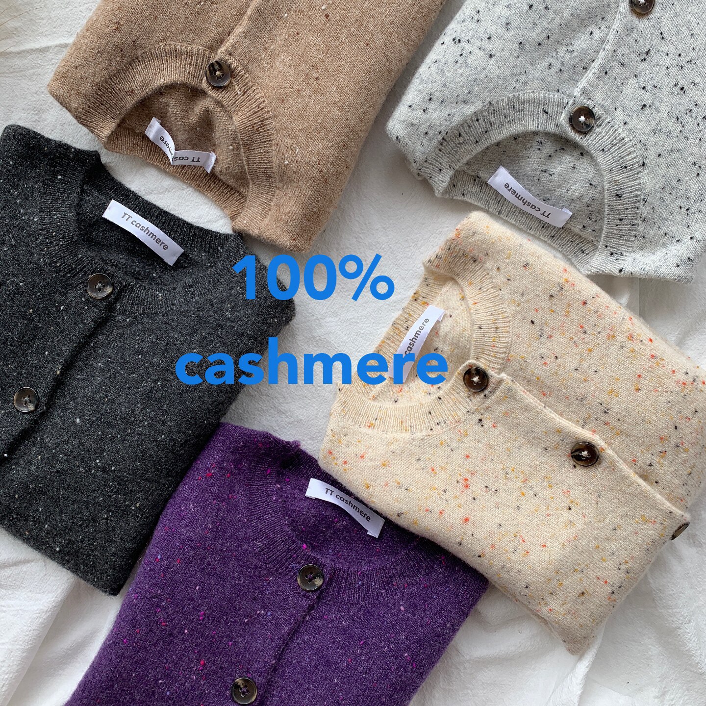 TTcashmere19 autumn and winter new Consinee 100 pure cashmere idea yarn neutral boys and girls baby cardigan