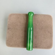 Ancient jade antique jade antique Qing dynasty old quartz rock jade emerald cigarette holder imitation ancient ice seed old dry green cigar cigarette holder dry cigarette bag