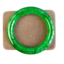 Ancient Jade old Jade antique Qing Dynasty old Jade round bracelet antique high Ice King Green old Cui female bracelet female bracelet
