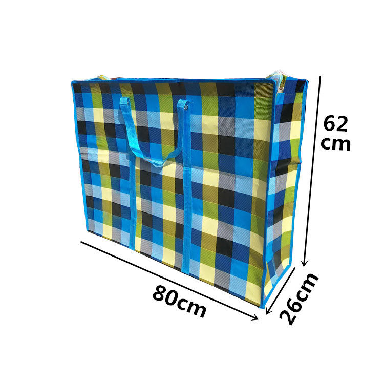 Thickened lamination cartoon moving bag quilt waterproof luggage bag portable woven bag 80# Factory direct sales