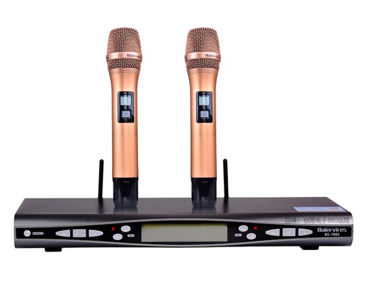 Baiervires Baier BS-780S wireless microphone gold microphone One drag second hand microphone