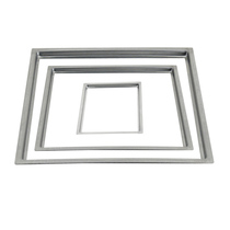 Induction cooker holder frame circular square boiler ring embedded with cover flat hot pot table fixed ring stainless steel ring