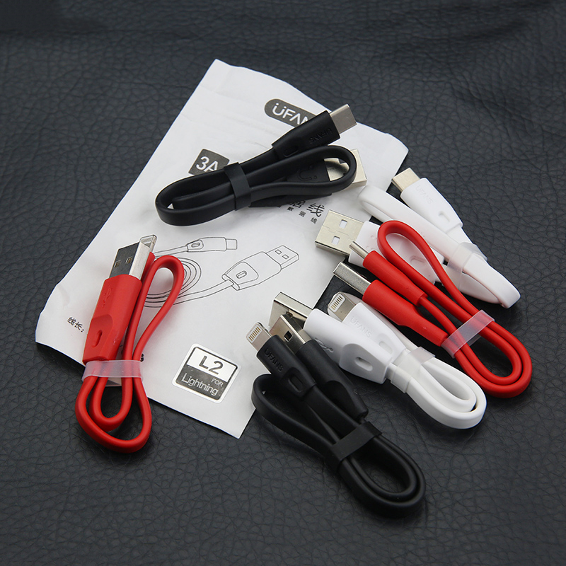 Original fit short portable mobile phone mobile charging operation power fast 3A charging line type-C apple data line