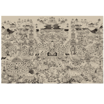 Affinity fo tang paintings Western Sansheng portrait docking like Elysium solemn panoramic mirgoo figure sticker 1004