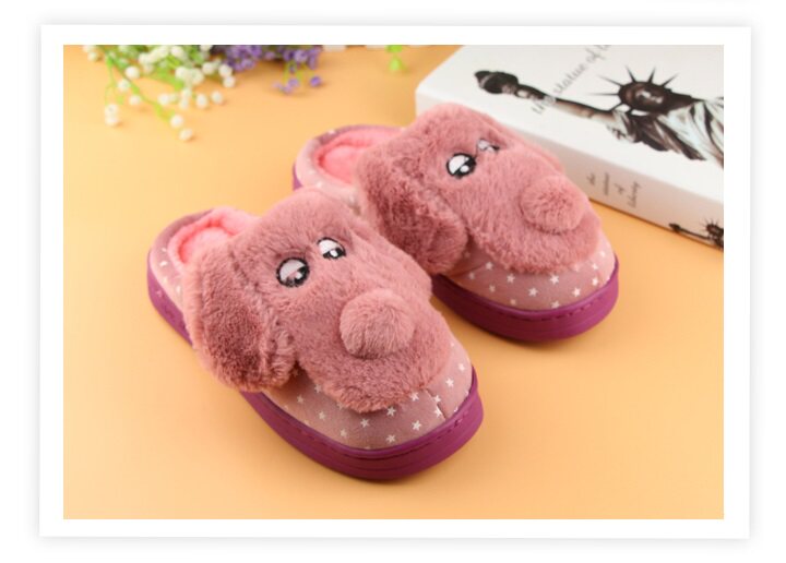 Pantoufles enfants en suède pour hiver - semelle EVA - Ref 1014536 Image 21