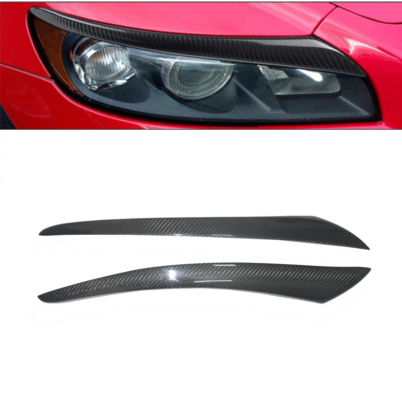 04-12 04-12 models VolvoVOLVO S40 V50 Carbon slim lamp eyebrow modified carbon fiber light eyebrow Volvo eye eyebrow