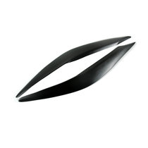 Suitable for 11-18 New Polo Black Resin Eyebrow Polo MK5 Headlight Eyebrow Sticker Modified Carbon Eyebrow