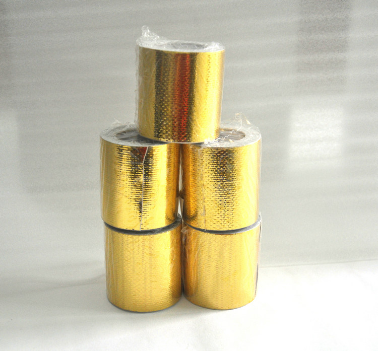 Automotive air intake system aluminum foil cotton wrapping high-quality high temperature resistant air intake aluminum tube self-adhesive golden insulation cotton