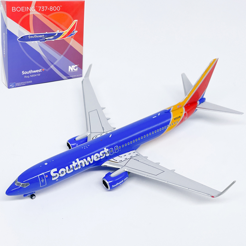 1:400 American Southwest Airlines Boeing 737-800 Passenger Aircraft N8541W Alloy Aircraft Model Ornament Ng