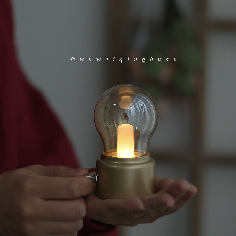 Vintage desktop night light French literary life Homestay Cafe atmosphere props table lamp Souvenir