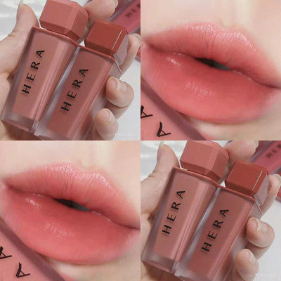HERA Heyan lip glaze 435 Zhini Jennie same style 499 cinnamon peach color lip gloss lipstick lipstick non Hera