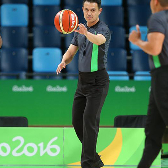 2019 new skinny slim basketball referee suit suit world championship Asian championship referee pants 