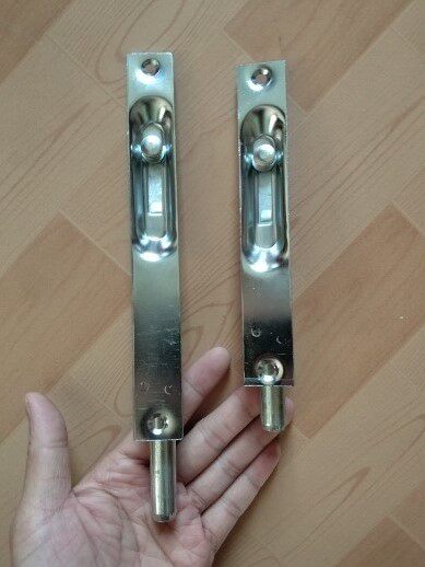 Security door heaven and earth dark bolt double switch gate invisible primary and secondary stainless steel middle control bolt door fireproof door