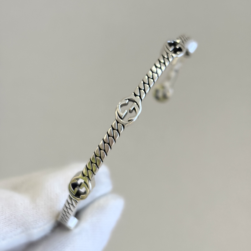 O30319 Japanese Second-Hand Luxury Goods Gucci Gucci 925 Silver Bracelet Bracelet 16cm O30319 Japanese Second-Hand Luxury Goods Gucci Gucci 925 Silver Bracelet Bracelet 16cm