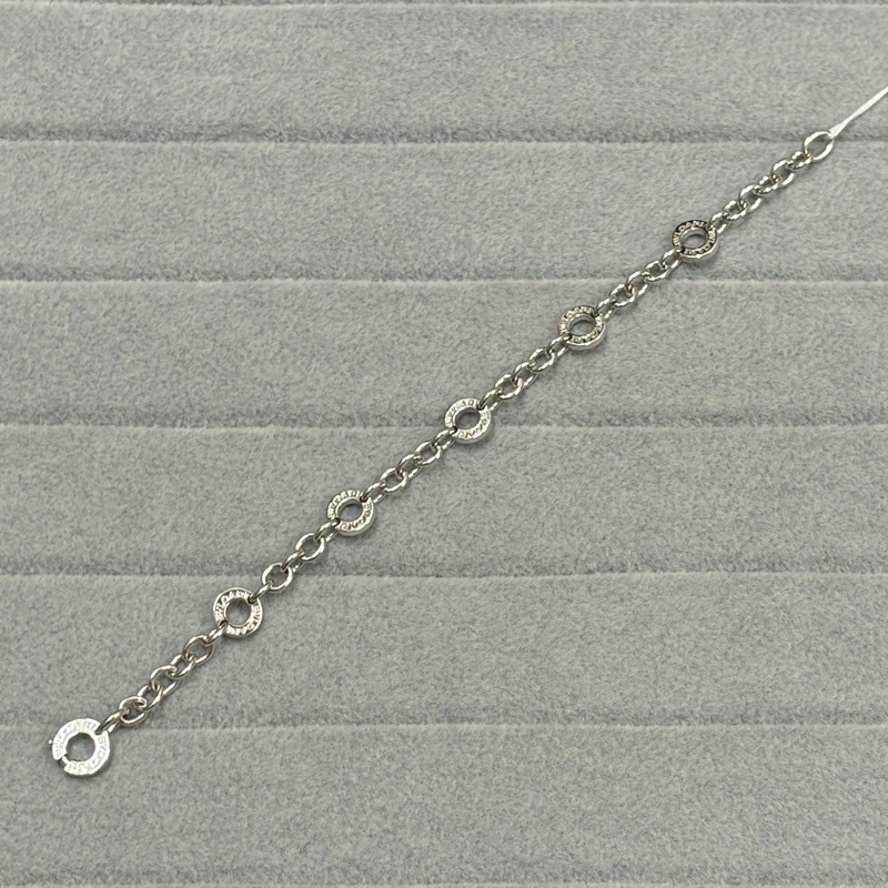 J22118 Second-Hand Luxury Goods Bvlgari 18K White Gold Bracelet 15.5cm