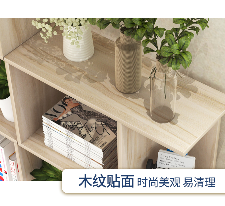 Giá sách đơn giản sàn lưu trữ giá cửa sổ bay sinh viên máy tính để bàn nhỏ kệ sách hiển thị kệ sách kệ sách - Kệ kệ gỗ 2 tầng