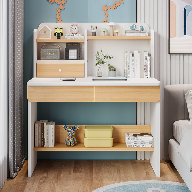 Children's desk bookshelf student homework desk with bookdrawing table bedroom computer desk for children's desk study table