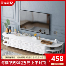 TV cabinet coffee table combination table modern simple living room home Nordic simple solid wood color TV cabinet small apartment