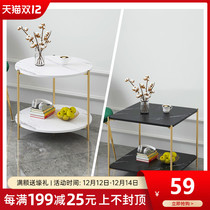 Light luxury tea table small round table Nordic simple home side table sofa side table bedroom bedside table