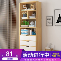 Simple bookshelf simple modern shelf floor table cabinet student creative grid cabinet free combination bookcase