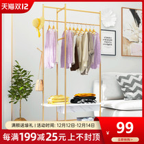 Coat rack Floor bedroom drying rack storage rack Simple household hanging bag hanging clothes rack Cloakroom storage rack