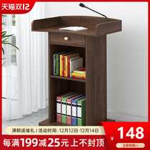 Podium Simple modern speech podium conference room platform desk school teacher podium creative small speech table