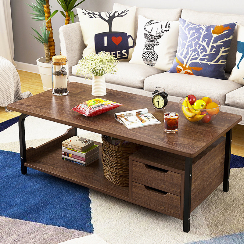 Tea few small household household simple living room economical simple bedroom simulated wooden creative tea table small tea table