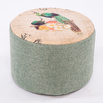 Full 300 send cloth art small round stool color random does not accept the specified color