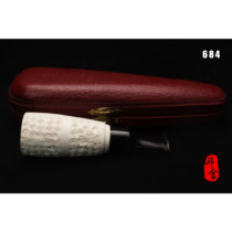 Turkish Master F YAVUZ Fernand Yavuz finely carved meerschaum cigarette holder 684-693