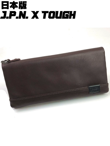 Мужской импортный японский бумажник, ультратонкая простая сумка с петлей на руку, из натуральной кожи