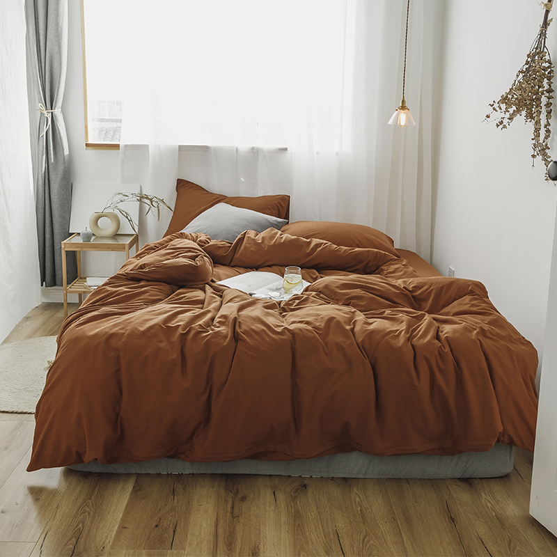 four piece net red quilt cover 1.8m bed sheet bedspread