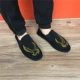 Xishan Hao Yijun handmade vải giày nam tinh thần guy màu xã hội ma mặt giày thủy triều giúp đỡ thấp thêu vài mô hình