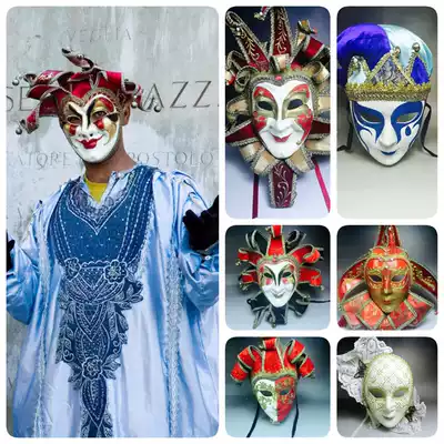 Handmade Phantom of Opera mask Venice mask clown mask retro make old white mask