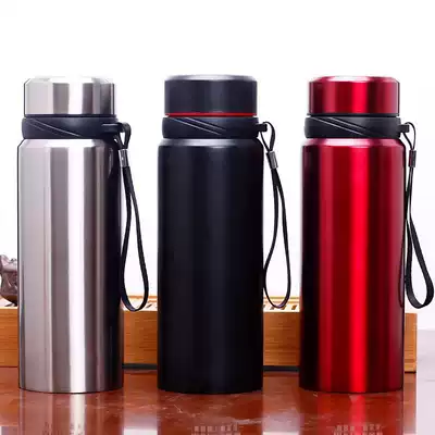 Large capacity stainless steel thermos cup customized advertising gift water cup kettle wholesale custom lettering logo