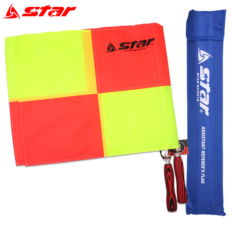 STAR Star Soccer Patrol Flag Soccer Referee Flag Referee Flag Bearer Flag Referee Command Hand Flag Referee Equipment