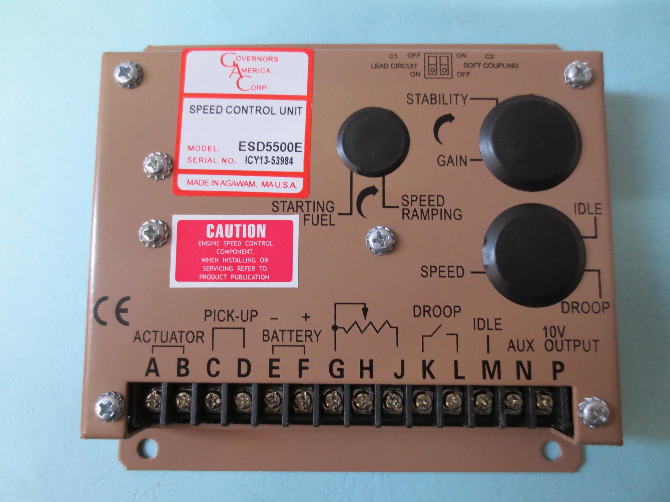 Diesel generator set governor ESD5500E engine governor plate GAC control execution speed governor