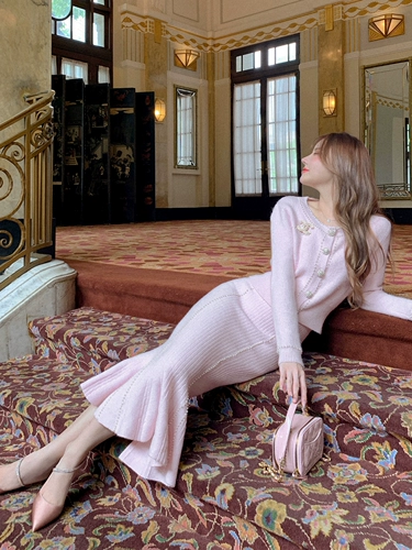 Летняя трикотажная юбка, модная куртка, комплект, популярно в интернете, крой «рыбий хвост», эффект подтяжки, 3 предмета