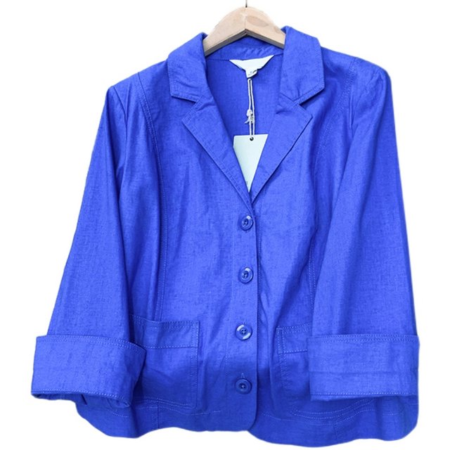 European single/spring/autumn/retro cotton and linen suit jacket for women