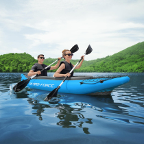 Original high-end double inflatable boat two-person rubber rowing boat rafting boat assault canoe with paddle pump