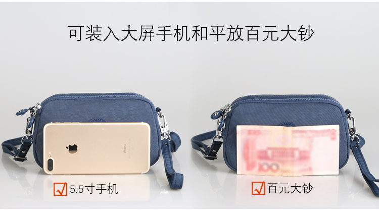 Mini Messenger Bag Phụ nữ Ví nhẹ Thẻ chống nước Gói còng đôi Túi hộ chiếu Màn hình lớn Túi điện thoại di động Mới túi đựng điện thoại da thật