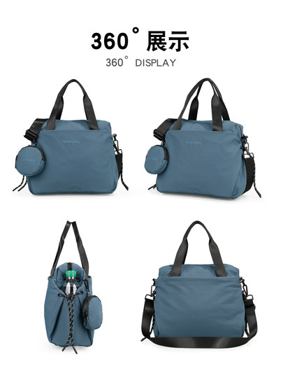 New portable crossbody bag for women and men commuting large capacity versatile small square bag lightweight shoulder bag casual multi-layer cloth bag