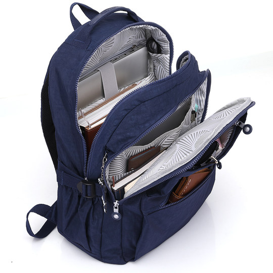 New foreign trade backpack for women, business casual large-capacity travel bag, male student multi-functional waterproof cloth backpack