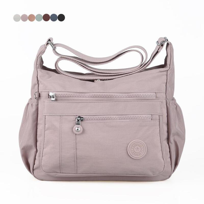 2026 New Large-Capacity Crossbody Bag, Lightweight Cloth Bag, Middle-Aged Mother's Bag, Multi-Layer Shoulder Bag, Travel Backpack for Women
