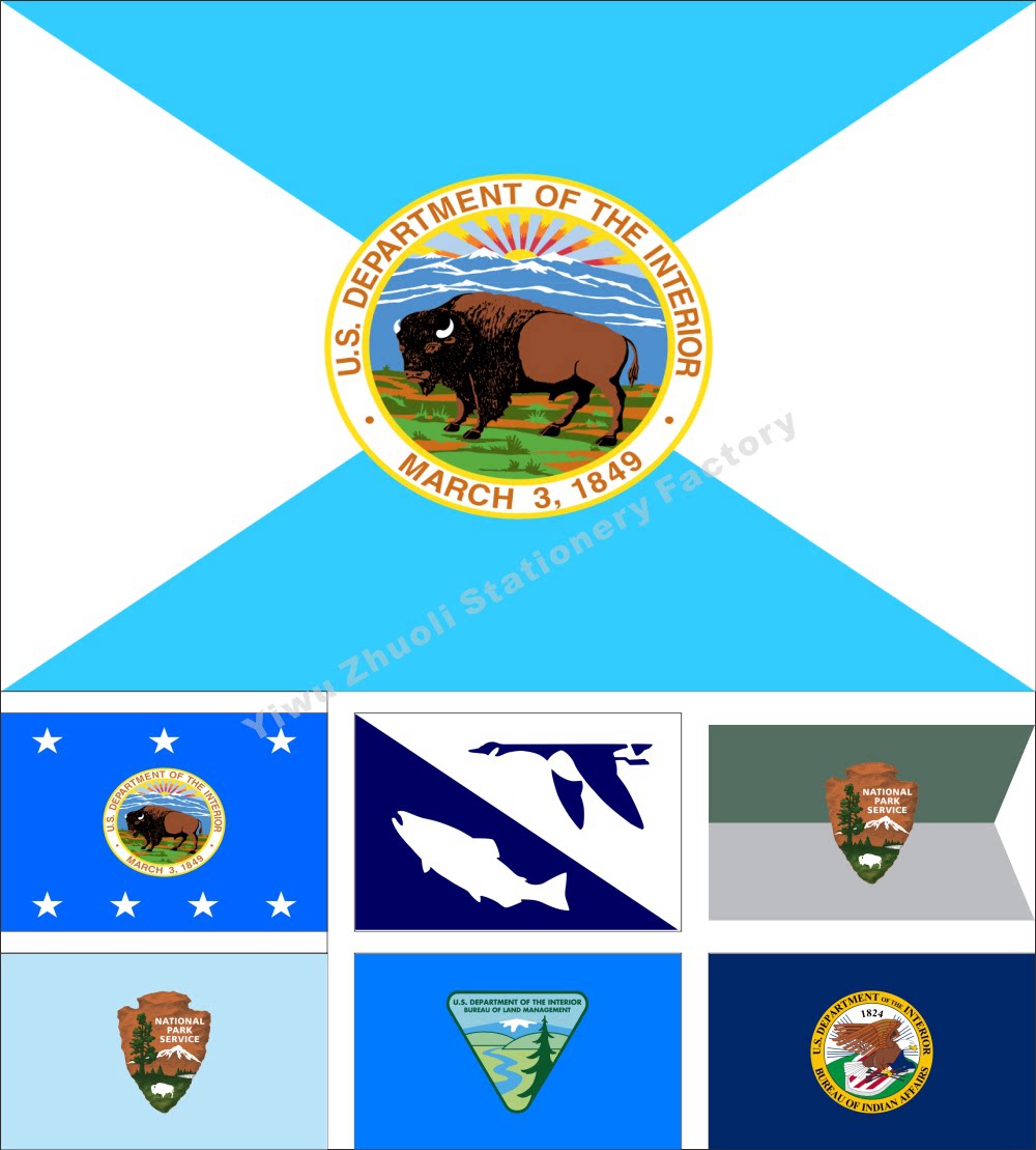 0 US Department of Home Flag Land Administration Flag Geological Survey Flag Various sizes can be set to be ordered