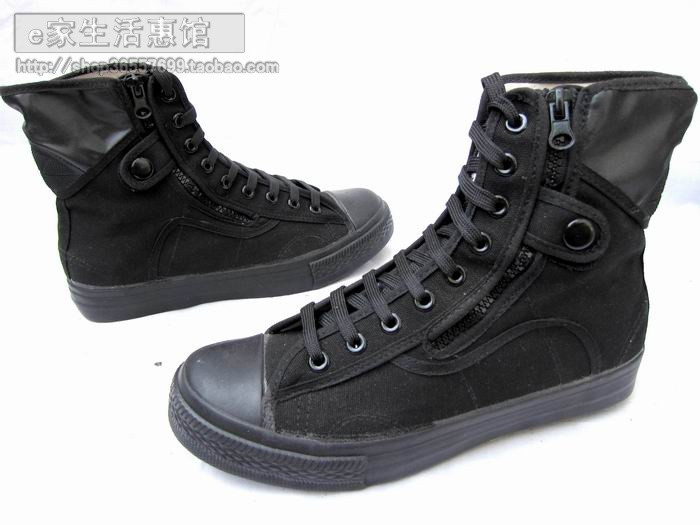 Boots militaires pour homme en toile - Ref 1402486 Image 9