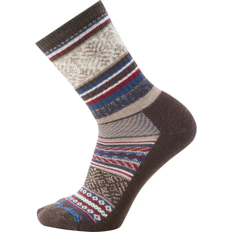 Smartwool Everyday Fair Isle Mid-Calf Crew Lightweight Shock-Absorbing Lc Thick Merino Wool Socks