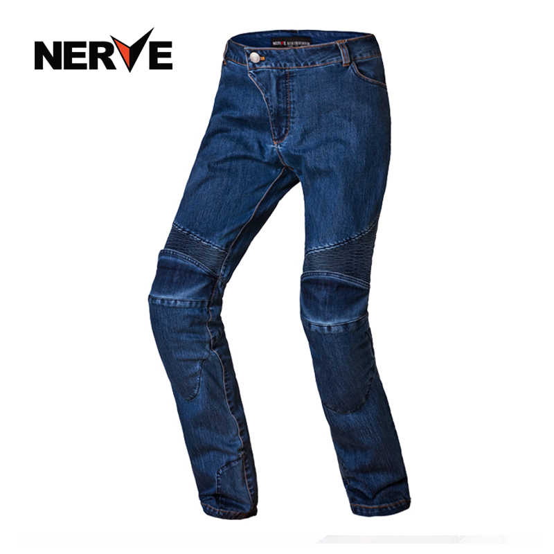 NERVE Locomotive Riding jeans Sub-season anti-fall rider Locomotive Racing Pants for men and women Summer Winter